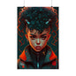 Beautiful and Powerful Black Woman Poster Wall Art, Futuristic Anime Original Art Vertical Poster, Gifts For Black Girl & Woman