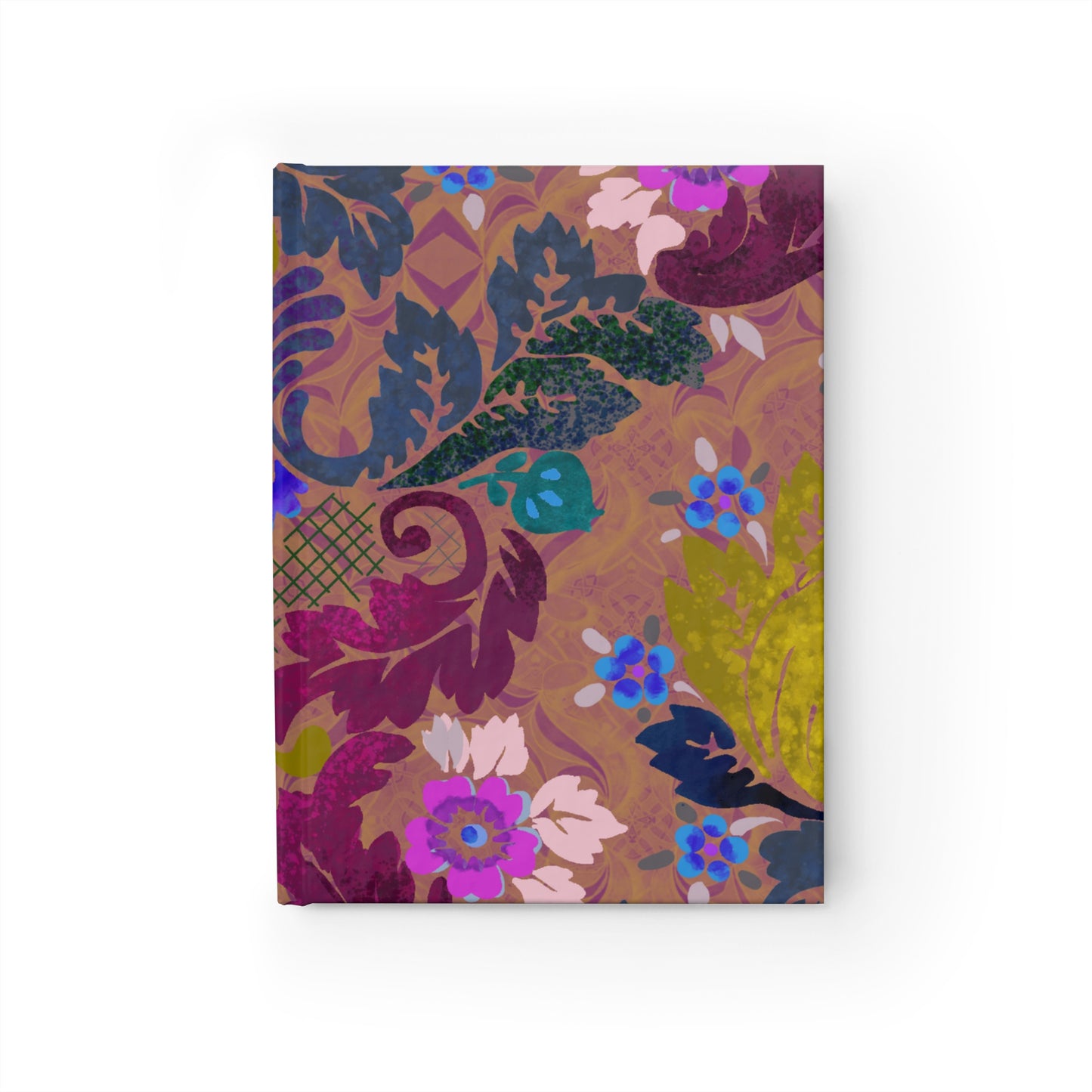 Victorian Boheme in Purple Wallpaper Hardcover Journal - Blank by Leah Quinn Design