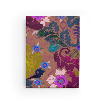 Victorian Boheme in Purple Wallpaper Hardcover Journal - Blank by Leah Quinn Design